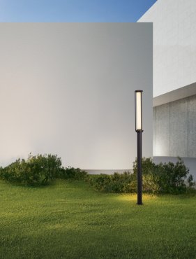 Nova Luce Solstice - tuinpaal - Ø 16 x 220 cm - 16W LED incl. - IP65 - donker antraciet