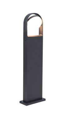 Lutec Fele - tuinpaal - 7,5 x 20 x 70 cm - 13,5W LED incl. - IP54 - donkergrijs