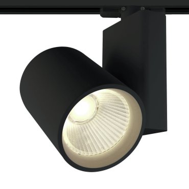 ONE Light COB Track Spot - rail spot met COB LED - 3-fase railsysteem - Ø 10 x 14 cm - 42W LED incl. - zwart - warm witte lichtkleur