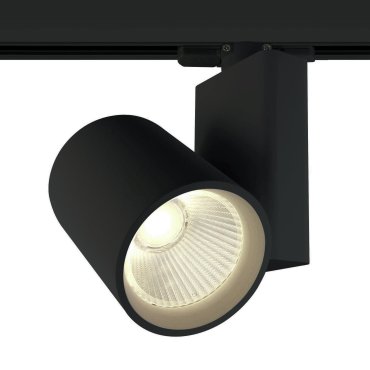 ONE Light COB Track Spot - rail spot met COB LED - 3-fase railsysteem - Ø 9 x 14 cm - 30W LED incl. - zwart - warm witte lichtkleur