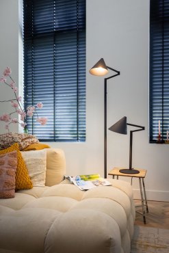 ETH Marvis - vloerlamp - 57 x 57 x 155 cm - zwart
