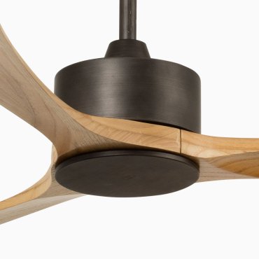 Faro Kauai XXL - plafondventilator - Ø 233 cm - bruin en den