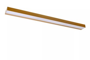 Lucide Alexa - wandlamp langwerpig -  13W LED incl. - 90 x 8 x 3,6 cm - IP44 - mat goud