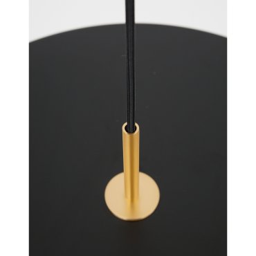 Nova Luce Vetro - hanglamp - Ø 50 x 130 cm - 37W LED incl. - mat zwart
