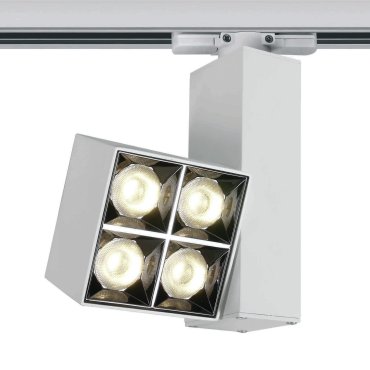 ONE Light Mirror Square - rail spot - 3-fase railsysteem - 8 x 5,4 x 14,8 cm - 15W LED incl. - wit