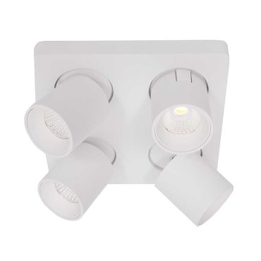 Artdelight Laguna - opbouwspot 4L - 22 x 22 x 9,5 cm - 4 x 6W dimbare LED incl. - wit