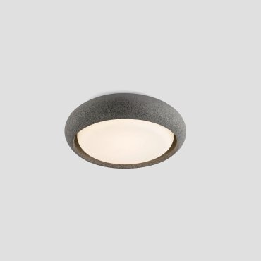Faro Anga - plafondlamp - Ø 24 x 6,5 cm - 15W LED incl. - IP44 - donker grijs