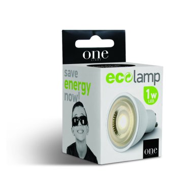 ONE Light 60° COB LED - Ø 5 x 5,5 cm - GU10 - 1W niet dimbaar - 3000K