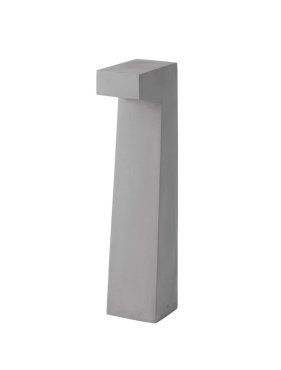 Nova Luce Aran - tuinpaal - 15 x 70 x 14 cm - 5W LED incl. - IP65 - grijs