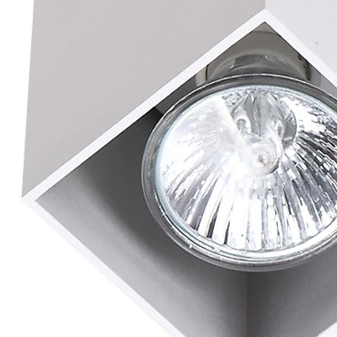 Maxlight Pet Square - plafondverlichting - Ø 7 x 9 cm - wit