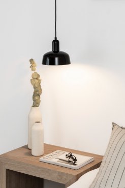Faro Tatawin - hanglamp - Ø 18,4 x 108,1 cm - zwart