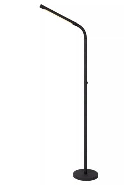 Lucide Gilly - oplaadbare staanlamp - 49 x 20 x 135 cm - 3W LED dimbaar incl. - zwart