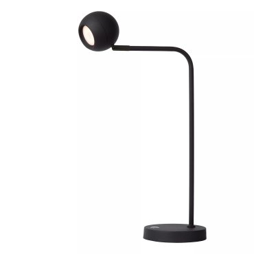 Lucide Comet - oplaadbare tafellamp - 30,2 x 15 x 49,6 cm - 3 stap dimmer - 3W dimbare LED incl. - zwart