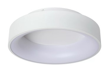Lucide Mirage - plafondlamp - Ø 38 x 11,5 cm - 22W dimbare LED incl. - wit