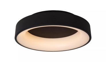 Lucide Mirage - plafondlamp - Ø 45 x 11,5 cm - 33W dimbare LED incl. - zwart