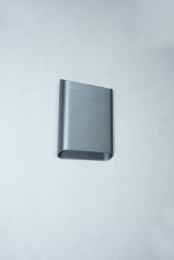 Artdelight Diaz Large - wandverlichting - 4 x 14,5 x 20 cm - 2 x 6W LED incl. - IP65 - geborsteld metaal