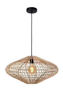Lucide Magali - hanglamp - Ø 56 x 160 cm - lichtbruin