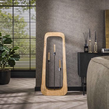 Vico Bray - vloerlamp - 120 cm - bruin
