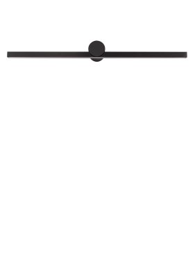Nova Luce Breggo - wandlamp - 81 x 7,5 x 10 cm - 17W LED incl. - IP54 - zandzwart