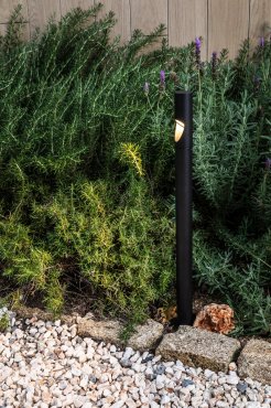 Faro Bezel - tuinpaal - Ø 4 x 60 cm - 8W LED incl. - IP65 - zwart