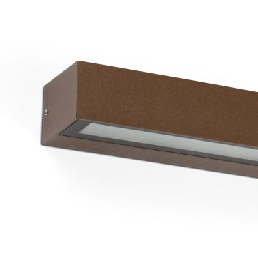 Faro Lako - wandverlichting - 22 x 7 x 4,8 cm - 8W LED incl. - IP65 - bruin