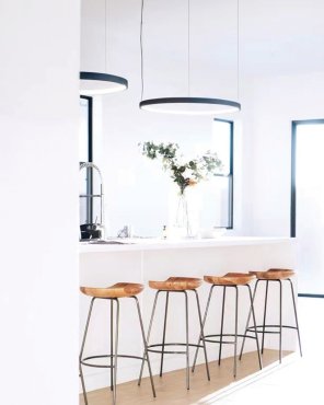 VK Lighting Circulus - hanglamp - Ø 52,7 x 200 cm - 24W dimbare LED incl. - zwart