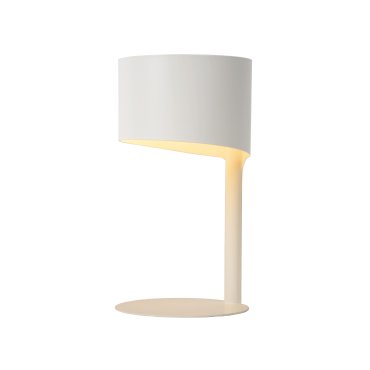 Lucide Knulle - tafellamp - Ø 15 x 28,5 cm - wit