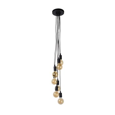 Lucide Fix Multiple - hanglamp - Ø 50 x 130 cm - zwart