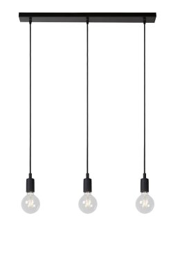 Lucide Fix 3 - hanglamp - 75 x 8 x 112,5 cm - zwart