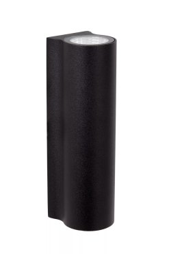 Lucide Akra - buiten wandverlichting - 5,5 x 6,5 x 20 cm - 2x 13W LED incl. - IP54 - zwart