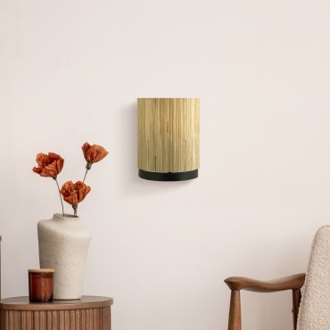 Searchlight Meadow - wandlamp - 18 x 23 cm - bruin en zwart