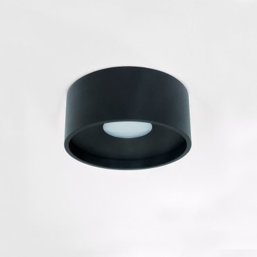 Artdelight Oran - plafondverlichting - Ø 12 x 5 cm - 10W dimbare LED incl. - IP54 - zwart