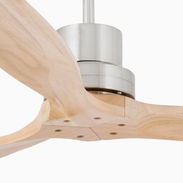 Faro Lantau L - plafondventilator - Ø 132 cm - mat nikkel en den