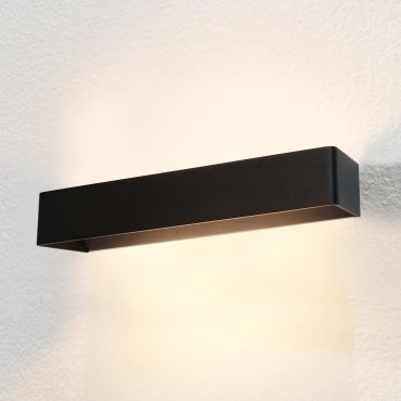 Artdelight Mainz XL - wandverlichting - 50 x 10 x 7 cm - 2 x 6,3W dimbare LED incl. - zwart