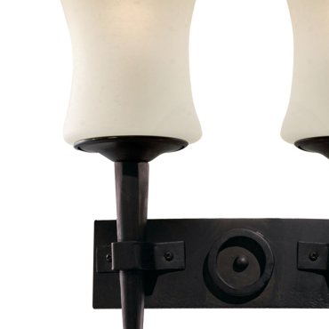 Searchlight Cartwheel - wandverlichting - 31 x 34 cm - mat zwart en wit