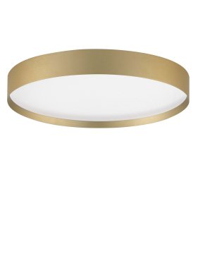 Nova Luce Roi - plafondlamp - Ø 40 x 8,5 cm - 37W dimbare LED incl. - geborsteld goud