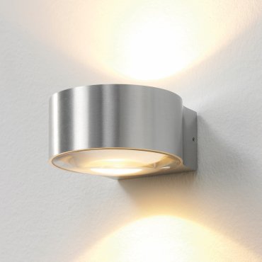 Artdelight Hudson - wandlamp - 10,5 x 11,8 x 6,5 cm - 2 x 4W dimbare LED incl. - IP54 - aluminium