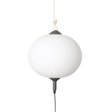 Faro Saigon - draagbare lamp met stekker - Ø 45 x 45 cm - IP65 - mat wit