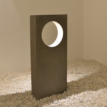 VK Lighting Logia - tuinpaal - 40 x 20 x 79 cm - 6,5W LED incl. - IP65 - grijs