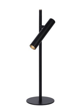Lucide Philon - tafellamp - Ø 13 x 42 cm - 4,5W dimbare LED incl. - zwart
