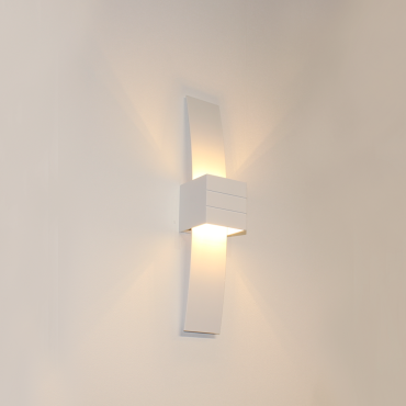 Artdelight GyhumII - wandverlichting - 8 x 8 x 39 cm - wit