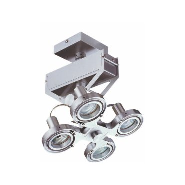 Artdelight Koln - opbouwspot 4L - 22 x 18 x 28 cm - 4 x 5W dimbare LED incl. - aluminium