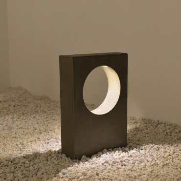 VK Lighting Logia - tuinpaal - 40 x 20 x 49 cm - 6,5W LED incl. - IP65 - grijs