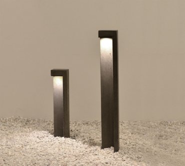 VK Lighting Trigono - tuinpaal -  18 x 18 x 49 cm - 6,5W LED incl. - IP65 - grijs