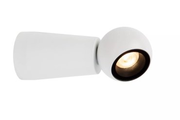 Lucide Ipsos - buiten wandlamp - Ø 6 x 15 cm - 6W LED incl. - IP54 - wit