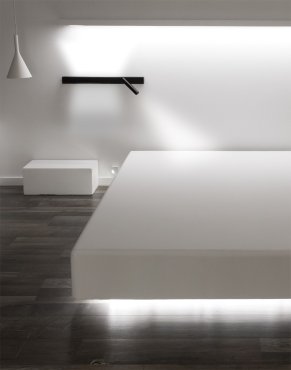 VK Lighting Bar - wandverlichting met rechtse leeslamp - 40 x 17 x 5 cm - 3W + 2 x 6W LED incl. - zwart
