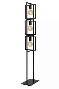 Lucide Luuk - staanlamp - 26 x 34 x 145 cm - zwart