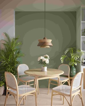 Maxlight Kioto - hanglamp - Ø 34 x 175 cm - licht en donkerbruin