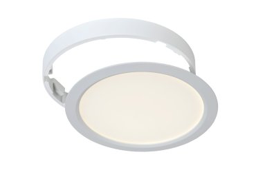 Lucide Tendo - plafondlamp/inbouwspot - Ø 22 x 3 cm - 18W LED incl. - wit