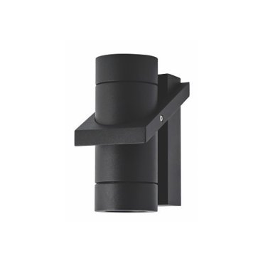 Artdelight Single - wandlamp - 8,3 x 11,7 x 16,2 cm - IP54 - zwart
